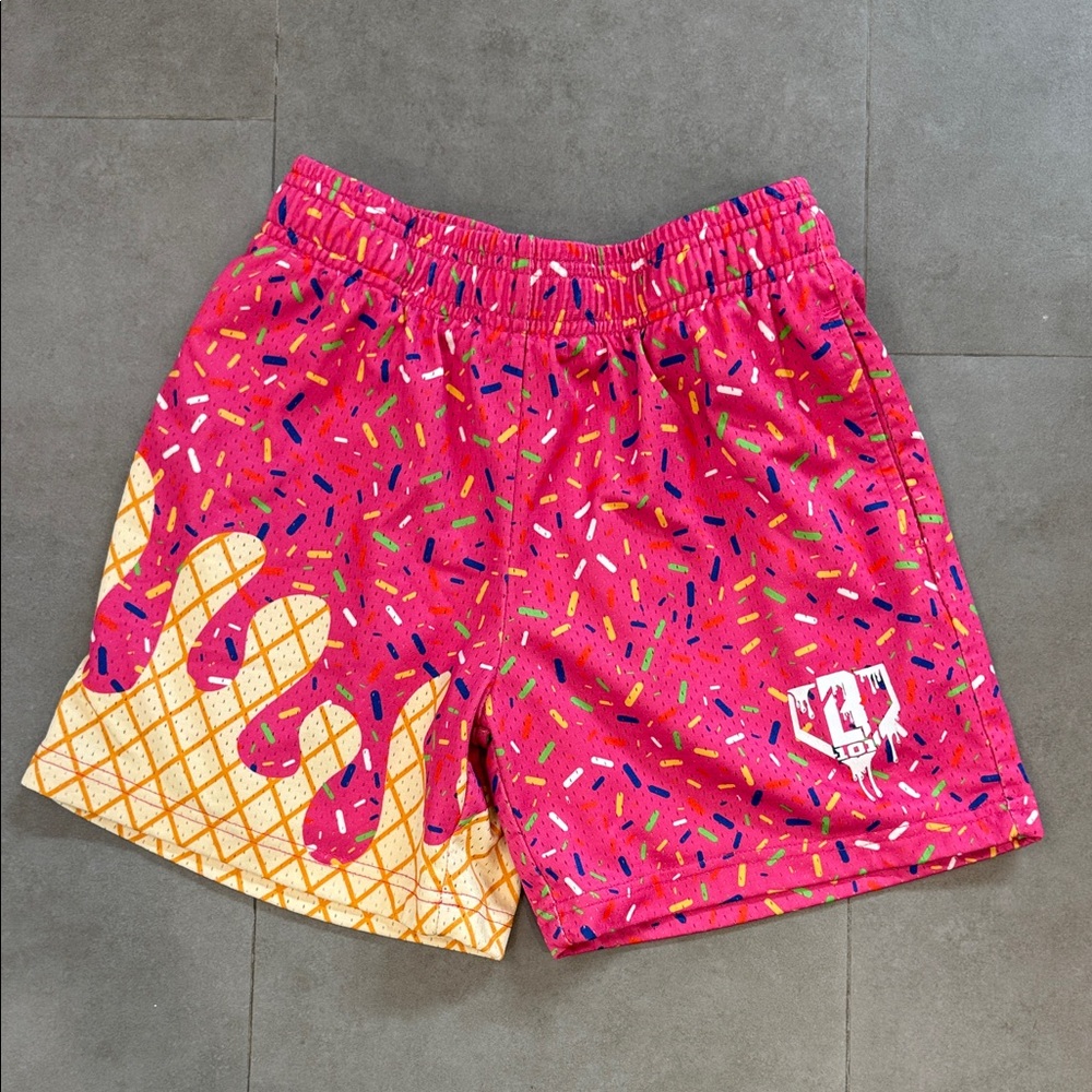 Baseball Lifestyle 101 Ice Cream Shorts, youth size medium